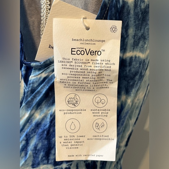 NWT Beach Lunch Lounge Tie Dye Sleeveless Lightweight Maxi Sundress Sz Medium - Picture 7 of 10